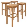 Now Furniture 30" Bar Stool, Wooden Backless Bar Height Kitchen Stool - 2 of 4