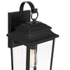 John Timberland Bellis Verde 20" High Traditional Outdoor Wall Light Fixture Mount Porch House LED Bulb Textured Black Metal Clear Glass Shade - 3 of 4
