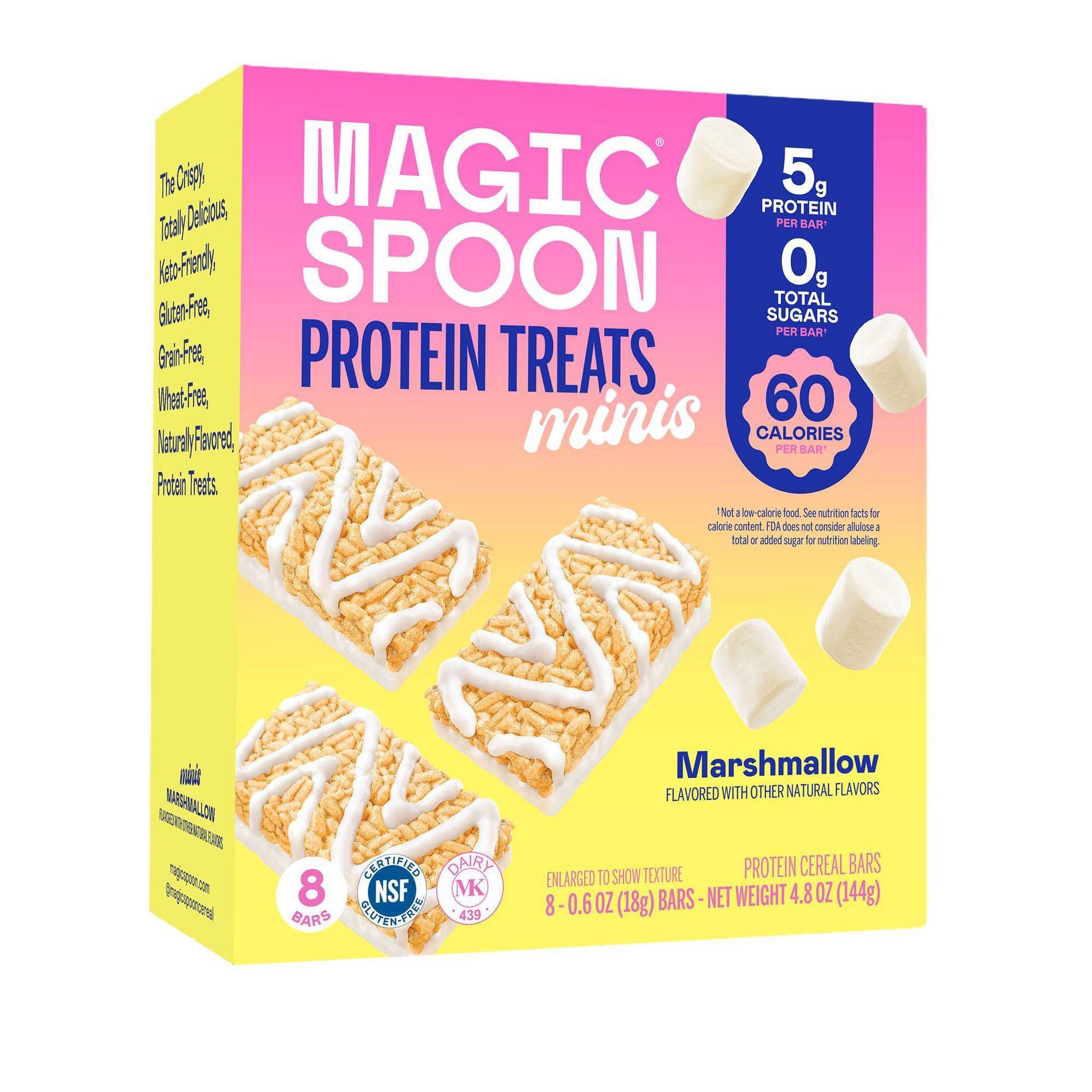 MAGIC SPOON Minis Marshmallow Protein Treat - 4.8oz/8ct