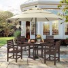 Square Outdoor Dining Tables for 4, HDPS Weather Resistant Patio Dining Table, 35" Outdoor Tables with 1.96" Umbrella Hole - 4 of 4