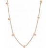Clotth Irregular Light Pink Pearl Choker Necklace - Elegant Delicate Pearls on an Adjustable Stainless Steel Chain, Trendy Beach Accessory for Women - 3 of 4