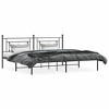 vidaXL King Metal Bed Frame with Headboard, Under Bed Storage, Noise Free, Black, No Mattress - 3 of 4