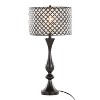 LumiSource Topaz 27" Contemporary Table Lamp Oil Rubbed Bronze with Clear K9 Crystal and Metal Shade - 2 of 4