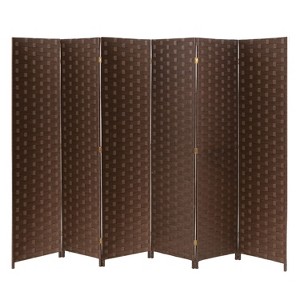 BestMassage Room Divider Wood Screen 4/6 Panels Room Portable Privacy Screen Divider - 1 of 4