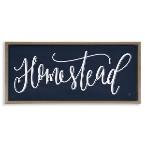 Stupell Industries Navy Blue Homestead Phrase, 25" x 11" - 1 of 4