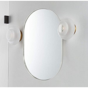 KTMBDW Oval Mirror, Mirror for Wall, Oval Mirrors for Bathroom in aluminum alloy Hangs Vertical or Horizontal Ideal for Limited Space - 1 of 4