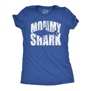 Womens Mommy Shark Funny Mom Tank Top