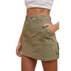 Women's Cargo Denim Mini Skirt - AnnieWear M - 2 of 3