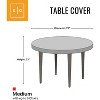 KHOMO GEAR 70-Inch Heavy Duty Round Table & Chair Set Cover – Waterproof Outdoor Furniture Cover for Patio Dining Sets, Garden Tables & Chairs - 3 of 4
