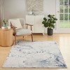 Nourison Motion Flow Indoor Area Rug Ivory Blue 5'3" x 7' - 4 of 4