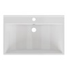 Gulches 24 in 15 Undermount Bathroom Sink in Glossy White Ceramic with 2 Inch Thickened Basin - 2 of 4