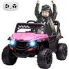Garvee 12V Kids Ride-On Truck Car with Remote Control LED Lights Music and Spring Suspension - 3 of 4