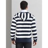 Lars Amadeus Men's Zip Up Long Sleeves Color Block Striped Hoodies - 3 of 4