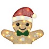 Wovenbyrd Holiday Time Set of 2 Light-Up Gingerbread Couple in Mugs Family Christmas Decoration, - 3 of 4