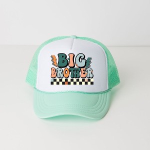 The Juniper Shop Big Brother Checkered Youth Foam Trucker Hat - 1 of 2