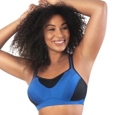 PARFAIT Women's Wave Wire-free Zip Front Sports Bra - Black - 40G