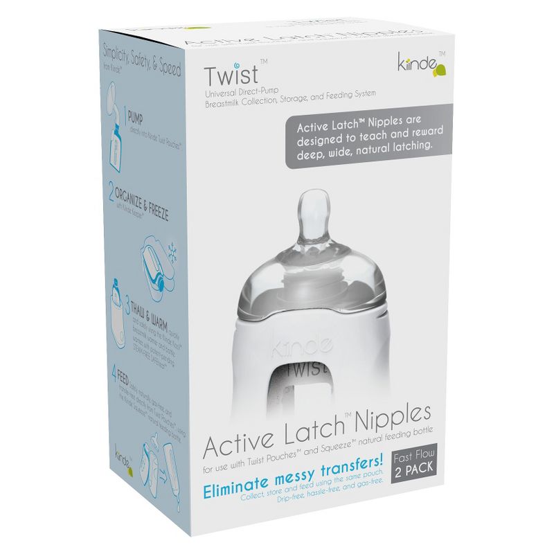 Kiinde Active Latch Silicone Baby Bottle Nipples, 6 of 14