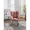 CAVINAS Rocking Chair Accent Chair Mid Century Modern Glider Rocking Chair with Padded Seat - 2 of 4