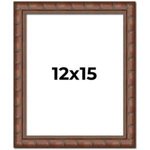 PosterPalooza | 12x15 Modern Bamboo Picture Frame, UV Acrylic, 5 Finishes - 1 of 4