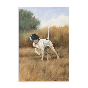 Stupell Industries Pointer Dog in Field, 13" x 19" - 1 of 4