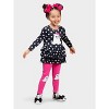 Polka Dot Boos Ruffle Tunic and Legging Set Mia Belle Girls - 3 of 4