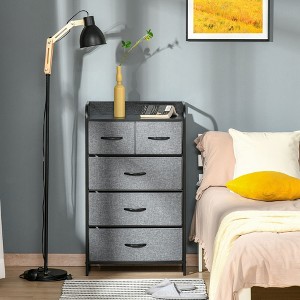 Sapphtopaz Dresser for Bedroom Foldable Fabric Dresser with Wooden Platform Closet Organizers and Storage for Living Room - 1 of 4