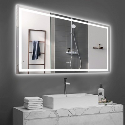 72"×36" LED Bathroom Vanity Mirror with Lights, Anti-Fog Wall Mounted Mirror with Dimmable Touch Switch for Bathroom-The Pop Home