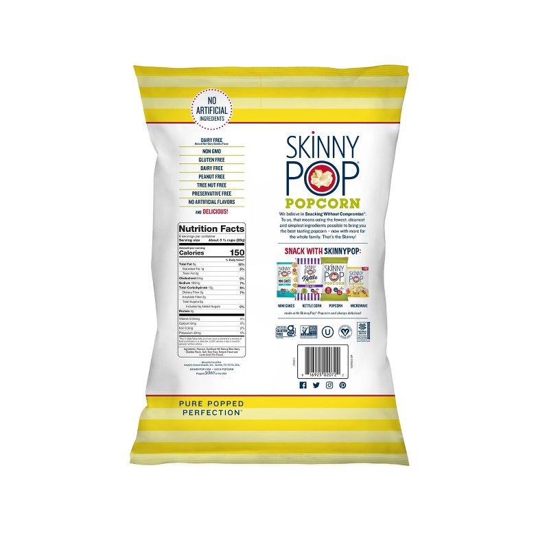 SkinnyPop White Cheddar Popcorn Family Size - 8oz, 3 of 4