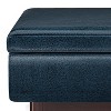 PAGED Storage Ottoman Contemporary Design Entryway Bench with Storage Space and Flip Over Serving Trays for Bedroom, Living Room - 2 of 4
