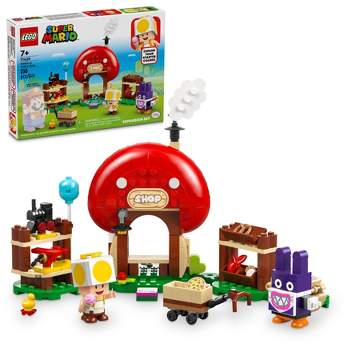 LEGO Super Mario Nabbit at Toad’s Shop Expansion Set, Build and Display Mario Day Toy Set, 71429