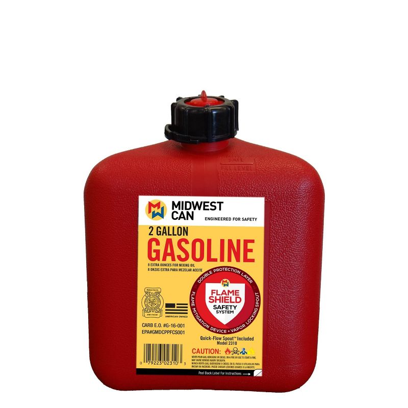 Midwest Can 2gal Gas Can Red Midwest Can, 4 of 5