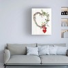 Trademark Fine Art -Kathleen Parr Mckenna 'Rustic Valentine Heart Wreath Ii' Canvas Art - 2 of 4