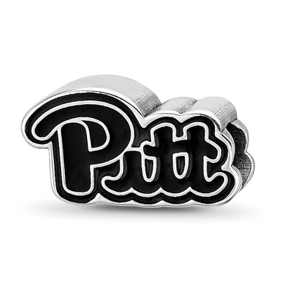 Black Bow Jewelry Sterling Silver Pittsburgh Panthers NCAA Bead Charm