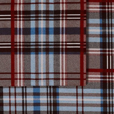 Full Blue Plaid Cotton Flannel Deep Pocket Sheet Set