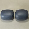 KINWELL 23" Wide Modern Faux Leather Upholstered Ottoman Footrest, PU Entryway Footstool, Set of 2 - 3 of 4