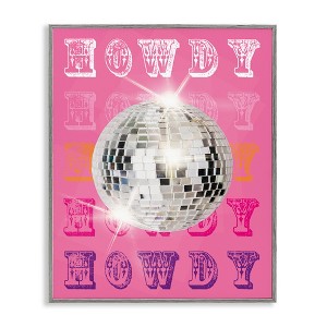 Stupell Industries Howdy Retro Disco Ball, 30" x 24" - 1 of 4