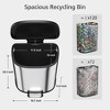 Shape Kitchen Trash Can 50L/13.2 Gal - Smudge Proof Stainless Steel Step On Garbage Bin w/Removable Inner Bucket - 2 of 4