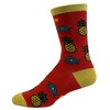 Crazy Dog T-Shirts Women's Better Together Hawaiian Pizza Socks Funny Pineapple and Pizza Graphic Novelty Footwear - 3 of 4