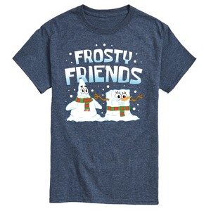 Men's - SpongeBob SquarePants - Frosty Friends Patrick and Spongebob Short Sleeve Graphic T-Shirt - 1 of 4