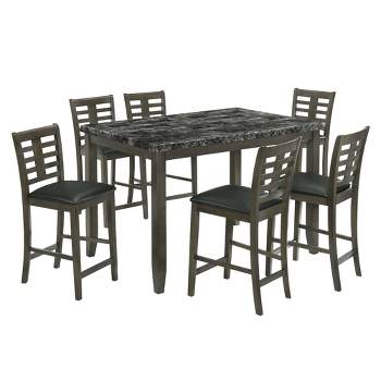 7pc Nixon Counter Height Dining Set - Picket House Furnishings