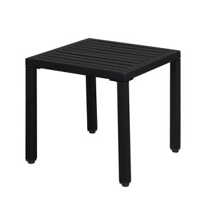 Classic Adirondack Square Side Table - Durable HDPE Composite Outdoor End Table Easy Maintenance & Weather Resistant - 1 of 4