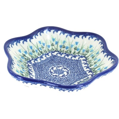 Blue Rose Polish Pottery Misty Medium Daisy Bowl