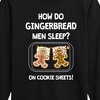 Boys' - Instant Message - Gingerbread Men Cookie Sheets Christmas Long Sleeve Graphic T-Shirt - 2 of 4