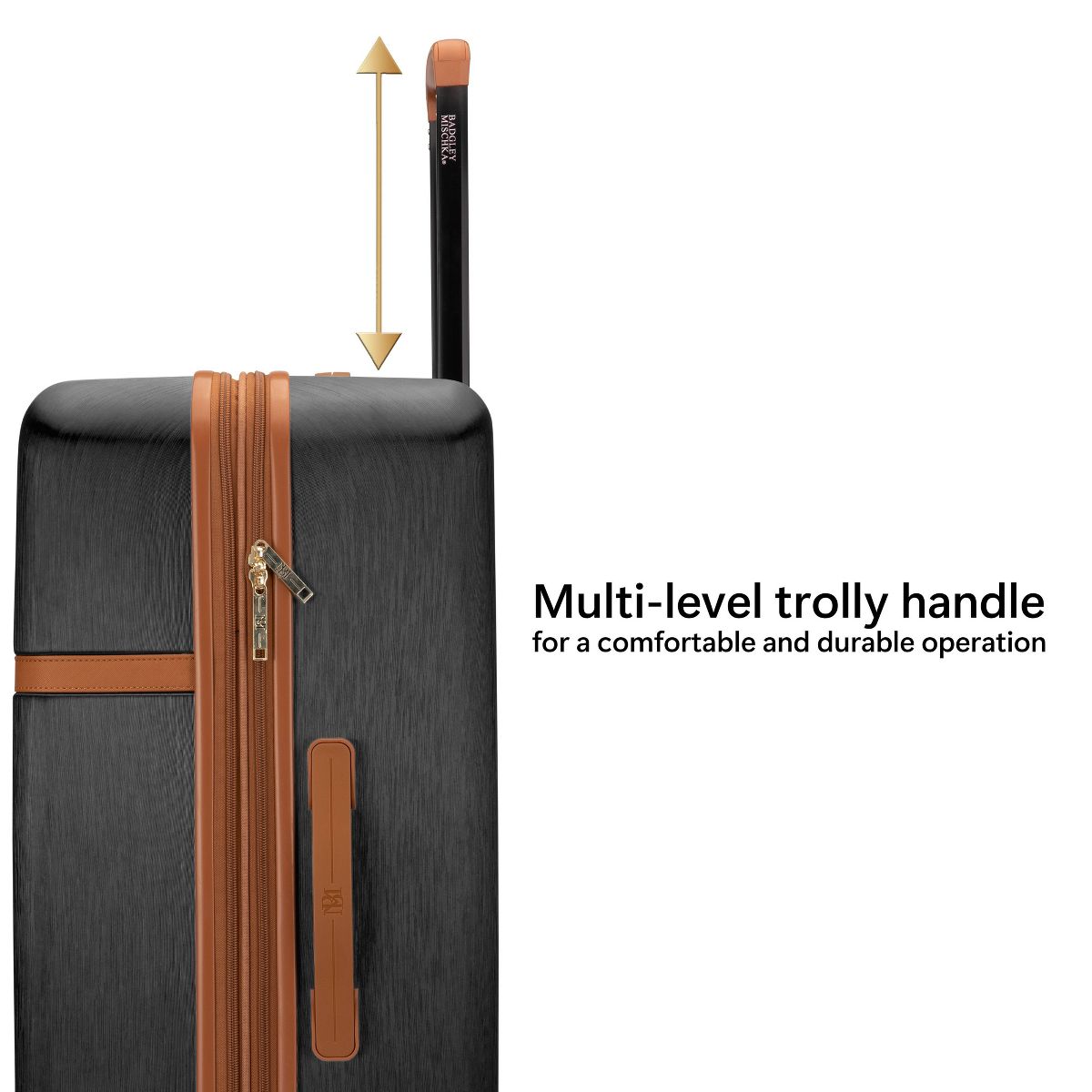 Badgley Mischka Grace 3pc Expandable Hardside Spinner Retro Luggage Set - thumbnail 3