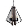 Brio Lighting Zenith 4 - Light Pendant in  Wood/Black - 2 of 4