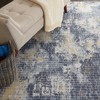 Nourison Urban Decor URD05 Blue/Cream/Yellow Indoor Area Rug - 4' x 6' - image 3 of 4