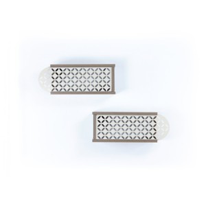 VYNXARIA Set of 2 Rustic Floating Wall Shelves - Wall-Mounted Decorative Hanging Shelves for Books and Collectibles - 1 of 4