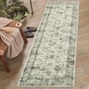 Washable Vintage Floral Living Room Rugs, Distressed Print Non Slip Bedroom Carpet, Retro Accent Large Dining Room Kitchen Rugs for Home Office - 4 of 4