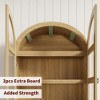 Tall Farmhouse Kitchen Pantry, Arched Wood Kitchens Storage Cabinets with 2 Large Drawers, Easy Assembly - 4 of 4
