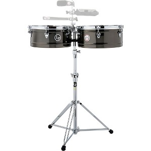 LP Prestige Karl Perazzo Signature Timbale Set 14 in./15 in. Black Nickel - 1 of 4